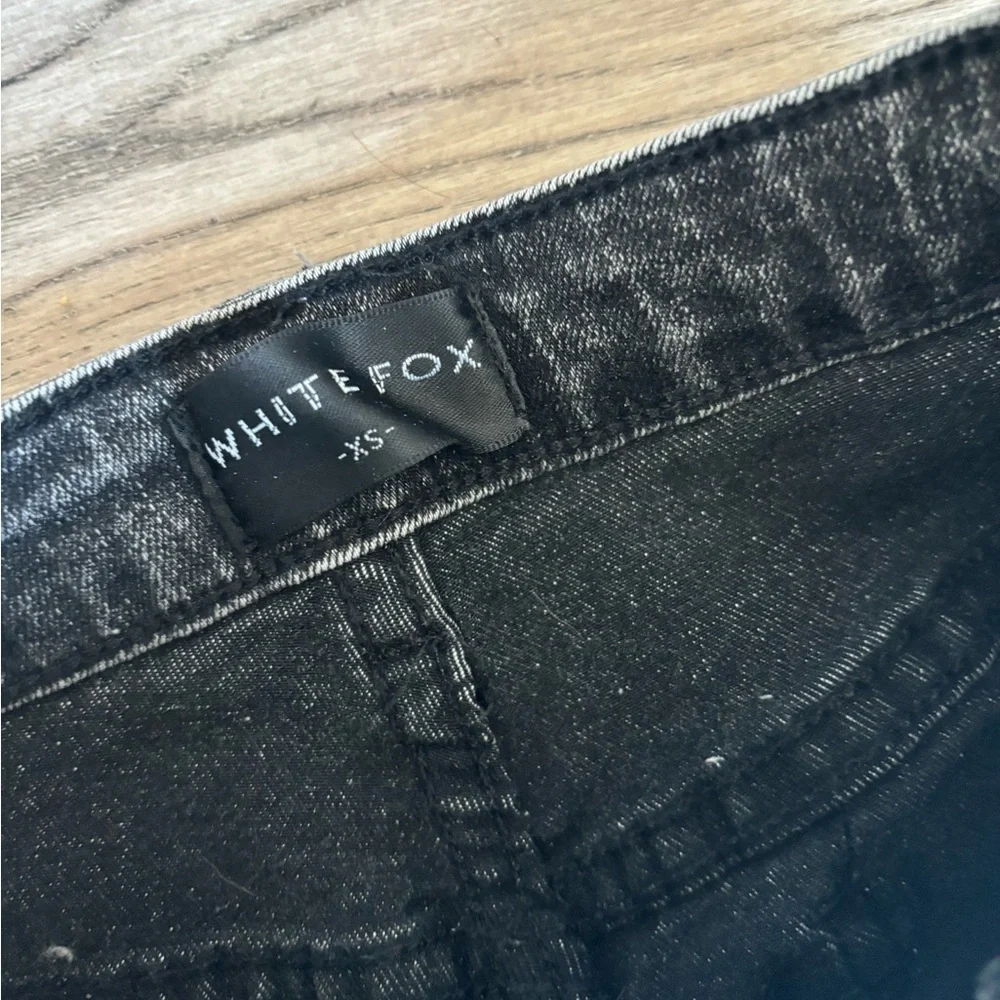 White Fox boutique Good Life Skinny Jeans Black Acid size 24 - Picture 6 of 8